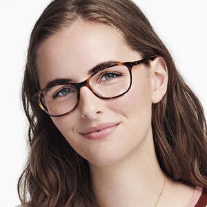 Warby Parker Daisy Tortoise Shell Glasses with Case